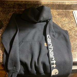 Navy Carhartt sweatshirt size small